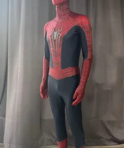 TASM2 Spiderman suit with screen printed texture and 3D webs