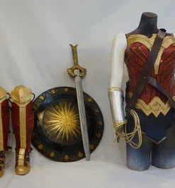 Wonder Woman Cosplay Costume Made From EVA and Leather